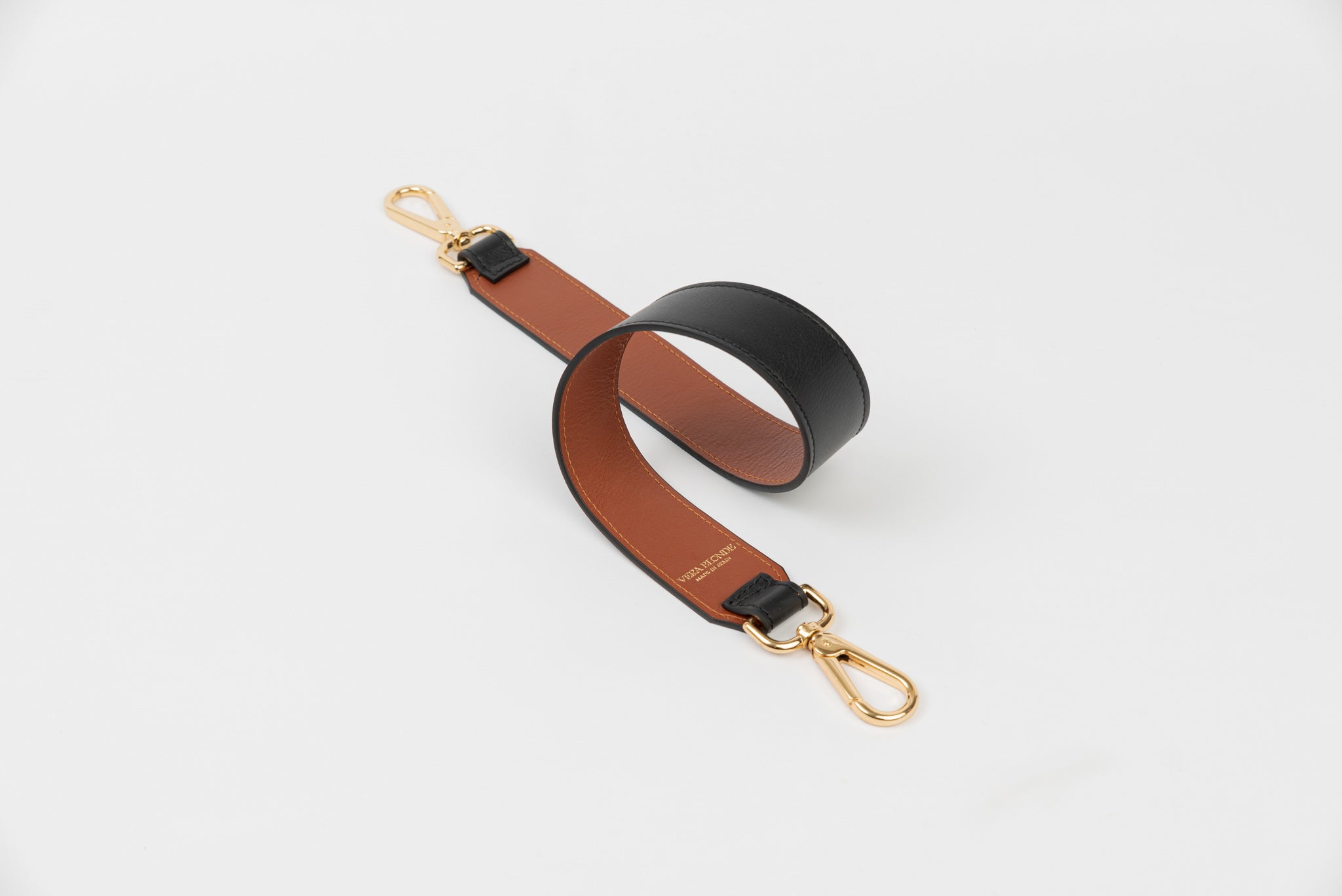 BANDOLERA REVERSIBLE ALMOND & BLACK