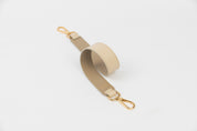 BANDOLERA REVERSIBLE TAUPE & CREAM