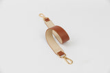 BANDOLERA REVERSIBLE CREAM & ALMOND